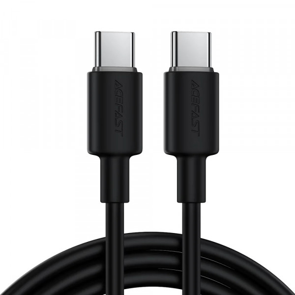 Кабель ACEFAST C25-03 USB-C to USB-C silicone charging data cable Black (6974316287063)