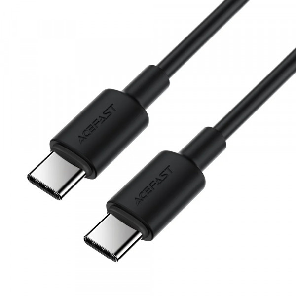 Кабель ACEFAST C25-03 USB-C to USB-C silicone charging data cable Black (6974316287063)