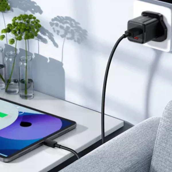 Кабель ACEFAST C26-02 USB-A to L PVC charging data cable Black (6974316287094)