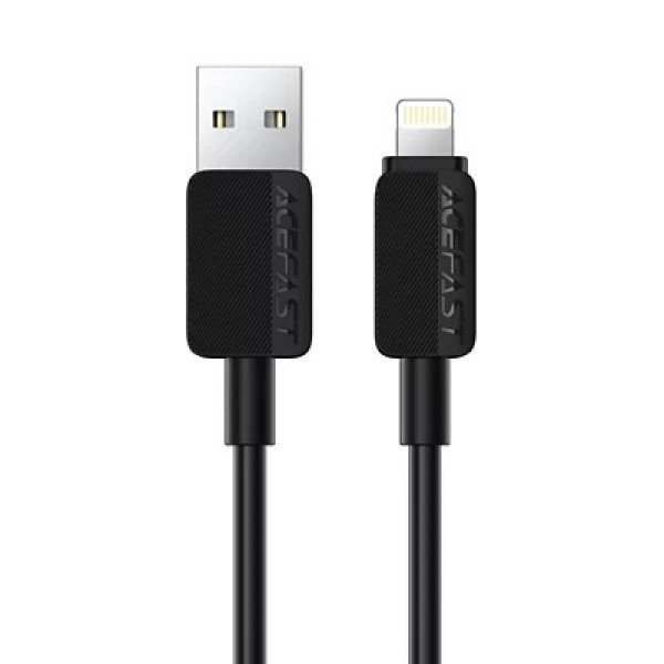 Кабель ACEFAST C26-02 USB-A to L PVC charging data cable Black (6974316287094)