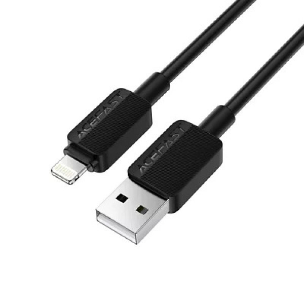 Кабель ACEFAST C26-02 USB-A to L PVC charging data cable Black (6974316287094)