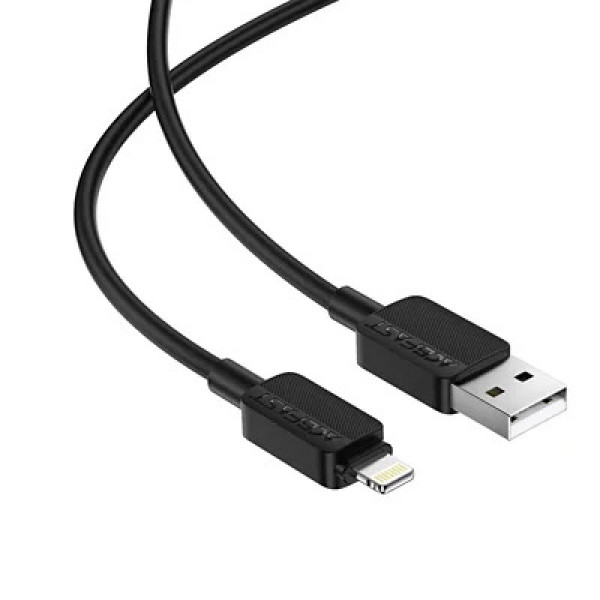 Кабель ACEFAST C26-02 USB-A to L PVC charging data cable Black (6974316287094)