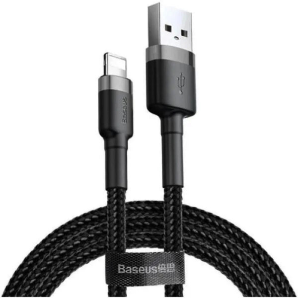 Кабель Baseus Cafule Cable USB For Lightning 1.5A 2m Gray+Black