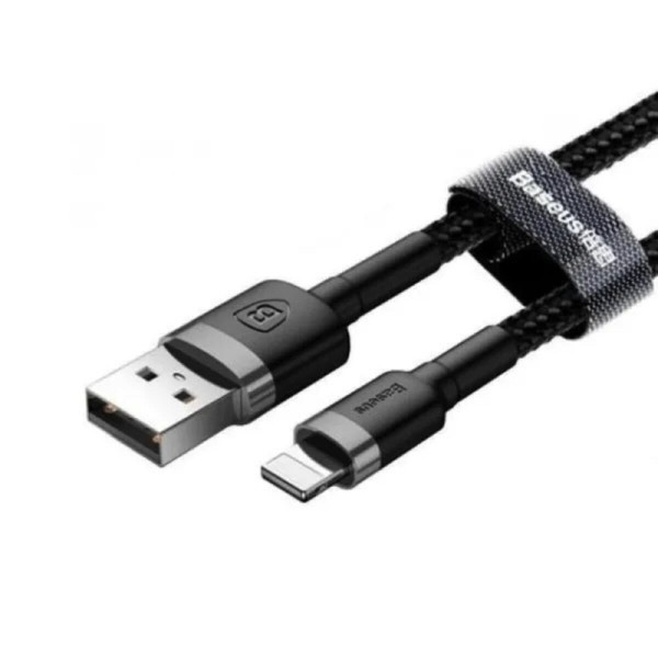 Кабель Baseus Cafule Cable USB For Lightning 1.5A 2m Gray+Black