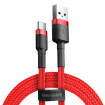 Кабель Baseus Cafule Cable USB For Type-C 3A 2m Red+Red (CATKLF-C09)