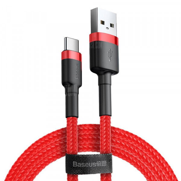 Кабель Baseus Cafule Cable USB For Type-C 3A 2m Red+Red (CATKLF-C09)