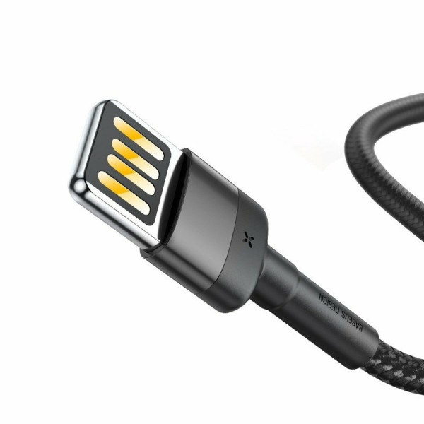 Кабель Baseus Cafule Cable（Special Edition）USB For iP 1m Grey+Чорний