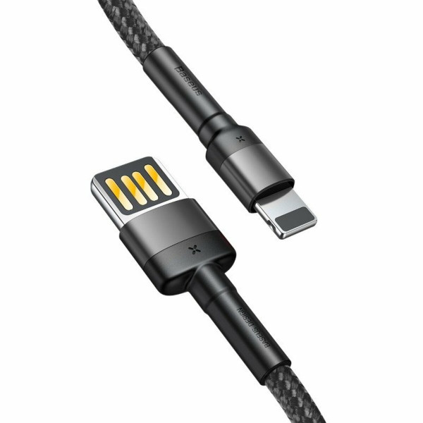 Кабель Baseus Cafule Cable（Special Edition）USB For iP 1m Grey+Чорний