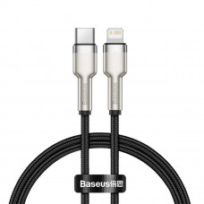 Кабель Baseus Cafule Series Metal Data Cable Type-C to iP PD 20W 1m Чорний