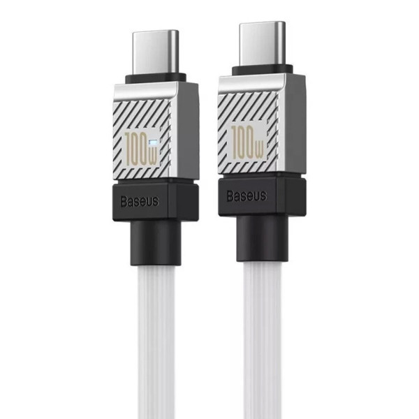 Кабель Baseus CoolPlay Series Fast Charging Cable Type-C to Type-C 100W 2m Білий