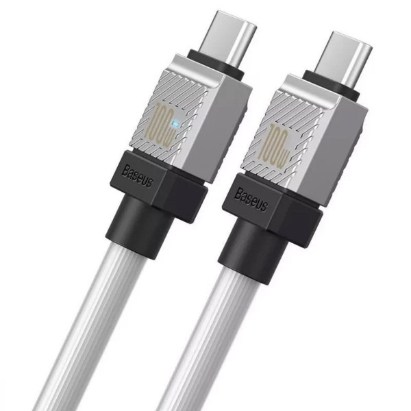 Кабель Baseus CoolPlay Series Fast Charging Cable Type-C to Type-C 100W 2m Білий