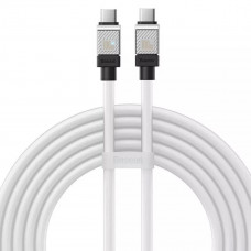 Кабель Baseus CoolPlay Series Fast Charging Cable Type-C to Type-C 100W 2m Білий