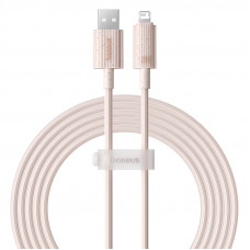 Кабель Baseus Habitat Series Fast Charging Cable USB to iP 2.4A 2m Wheat Pink