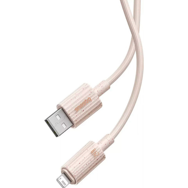 Кабель Baseus Habitat Series Fast Charging Cable USB to iP 2.4A 2m Wheat Pink