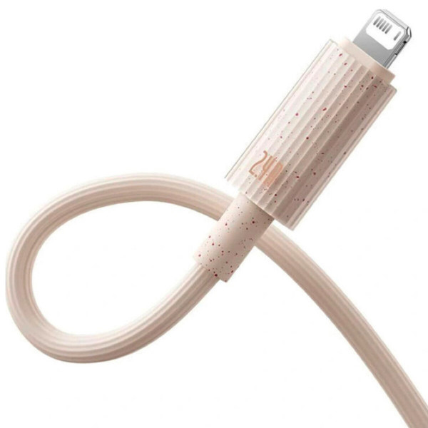 Кабель Baseus Habitat Series Fast Charging Cable USB to iP 2.4A 2m Wheat Pink