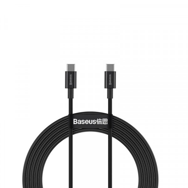 Кабель Baseus Superior Series Fast Charging Data Cable Type-C to Type-C 100W 1m Black (CATYS-B01)