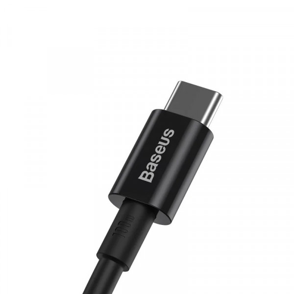 Кабель Baseus Superior Series Fast Charging Data Cable Type-C to Type-C 100W 1m Black (CATYS-B01)