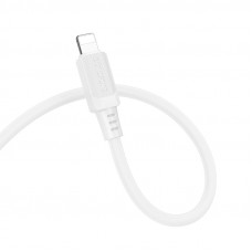 Кабель BOROFONE BX115 Lotto silicone charging data cable iP White (6941991119637)