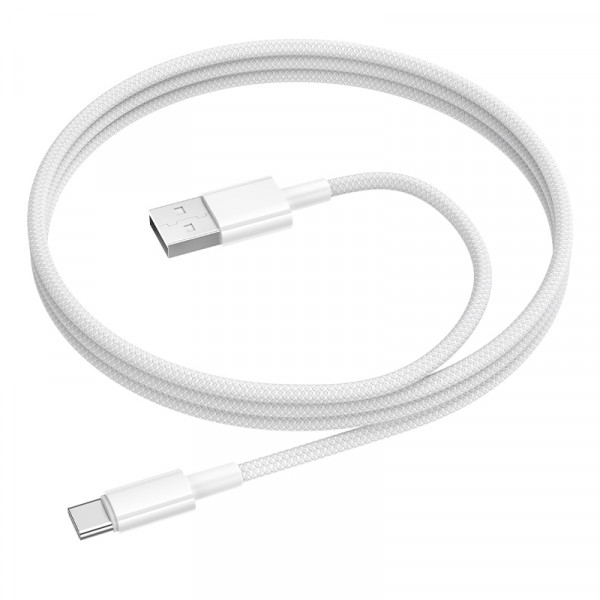 Кабель BOROFONE BX117 Source charging data cable Type-C White (6941991120176)