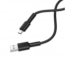 Кабель BOROFONE BX31 USB to Type-C 3A, 1m, silicone, TPE connectors, Чорний