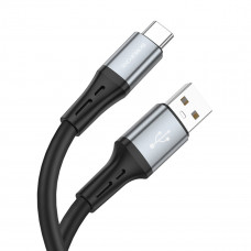 Кабель BOROFONE BX88 Solid silicone charging data cable for Type-C Чорний