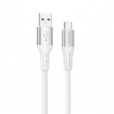 Кабель BOROFONE BX88 Solid silicone charging data cable for Type-C Білий