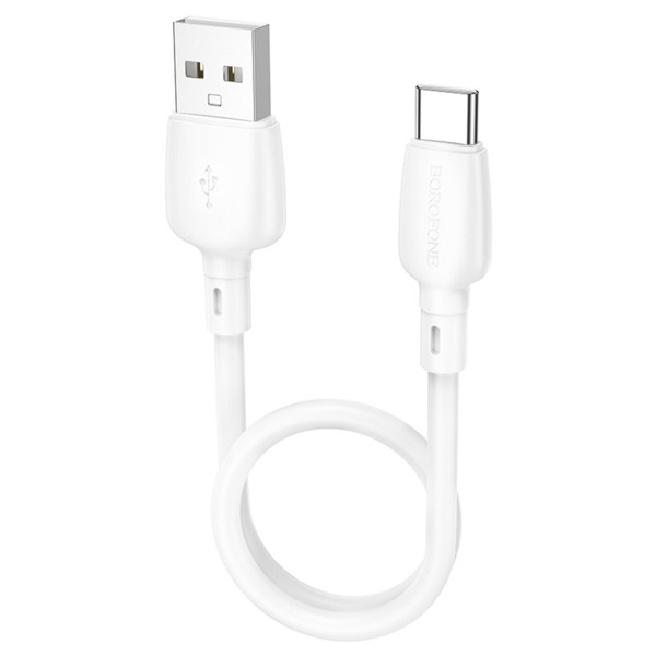 Кабель BOROFONE BX93 Super power 27W charging data cable Type-C(L=0.25M) Білий