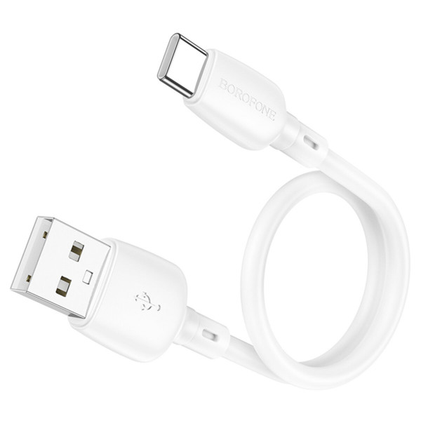 Кабель BOROFONE BX93 Super power 27W charging data cable Type-C(L=0.25M) Білий