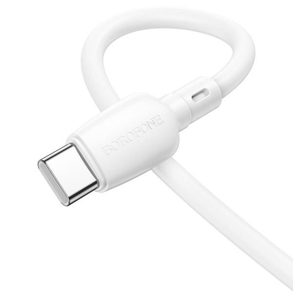 Кабель BOROFONE BX93 Super power 27W charging data cable Type-C(L=0.25M) Білий