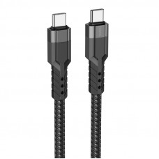 Кабель HOCO U110 Type-C to Type-C 60W charging data cable Black