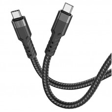 Кабель HOCO U110 Type-C to Type-C 60W charging data cable Black