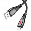 Кабель HOCO U133 Monte charging data cable iP Black (6942007618274)