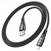 Кабель HOCO U133 Monte charging data cable iP Black (6942007618274)