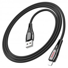 Кабель HOCO U133 Monte charging data cable iP Black (6942007618274)