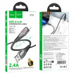 Кабель HOCO U133 Monte charging data cable iP Black (6942007618274)