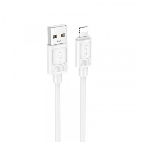 Кабель HOCO X122 Benefit silicone charging data cable iP White (6942007662192)