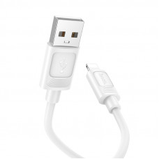 Кабель HOCO X122 Benefit silicone charging data cable iP White (6942007662192)