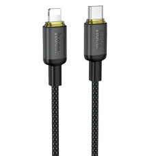 Кабель HOCO X128 Benefit PD30W charging data cable iP Black (6942007681056)