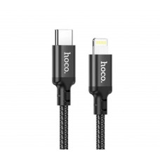 Кабель HOCO X14 Type-C to iP 3A, 20W, 2m, nylon, aluminum connectors, Чорний