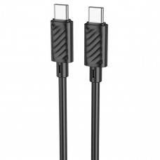 Кабель HOCO X88 Gratified 60W charging data cable for Type-C to Type-C Чорний