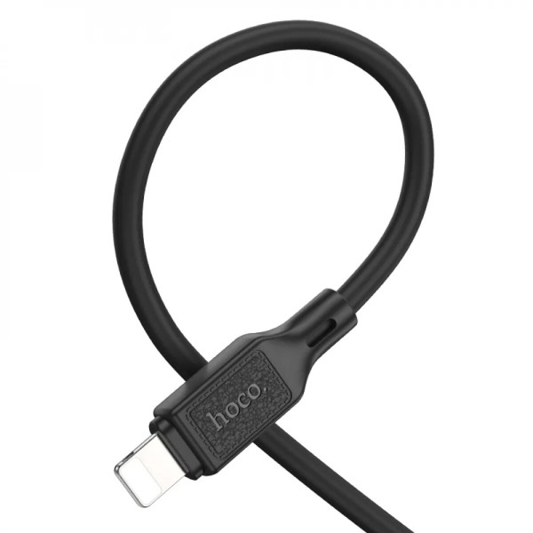 Кабель HOCO X90 Cool silicone PD charging data cable for iP Чорний