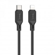 Кабель HOCO X90 Cool silicone PD charging data cable for iP Чорний