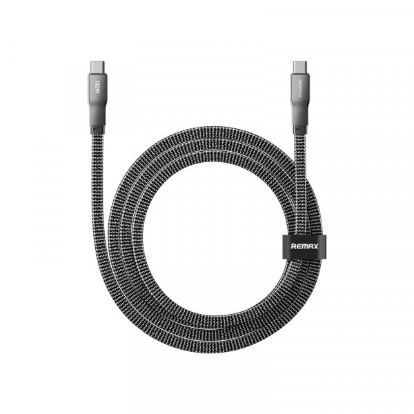 Кабель REMAX Pisces Series Zinc Alloy Braided Data Cable CB37 1.2M (C-C) 100W (6954851262411)