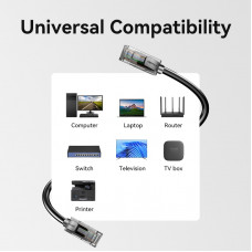 Кабель Vention Cat5e UTP Ethernet Patch Cable 1M Чорний