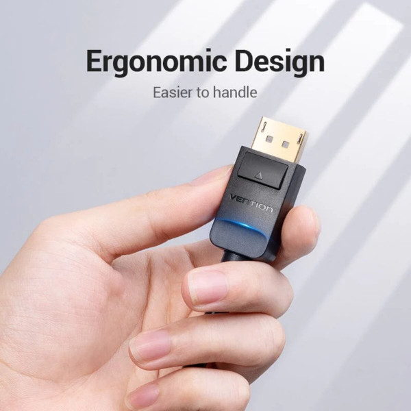 Кабель Vention DP to VGA Cable 2M Чорний (HBLBH)
