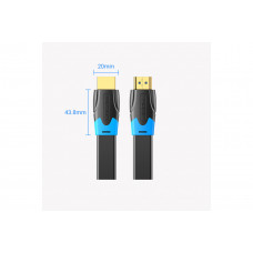 Кабель Vention Flat HDMI Cable 1.5M Black