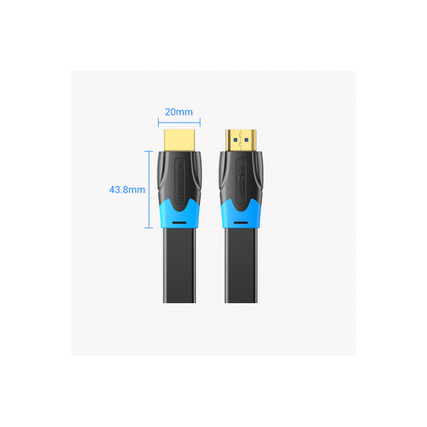 Кабель Vention Flat HDMI Cable 1.5M Black