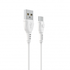 Кабель Wibrand Boa PVC charging data cable for Micro 1m White (WI.DC/BO1W-UM)
