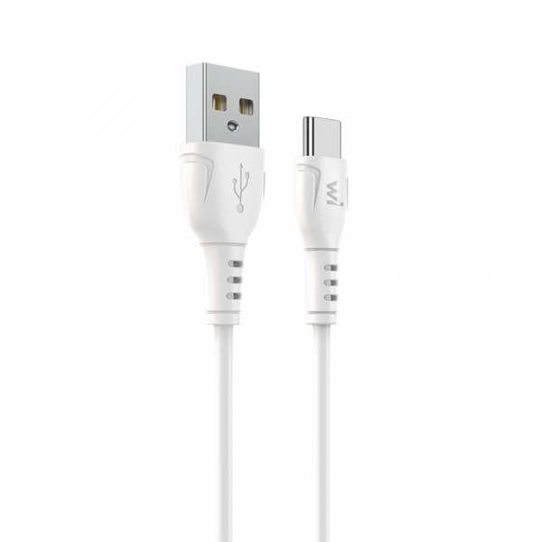 Кабель Wibrand Boa PVC charging data cable Type-C 1m White (WI.DC/BO1W-UC)