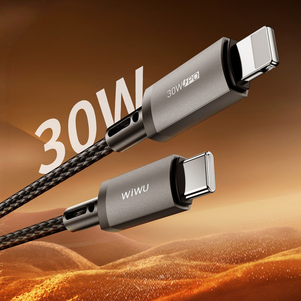 Кабель WIWU 30W Titanlink Series Charging Cable 1M Wi-C056 C-L (6977703654257)